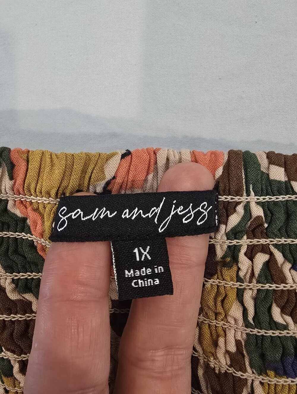 Sam & Jess Floral Maxidress Square Neck Size 1x - Picture 11 of 15